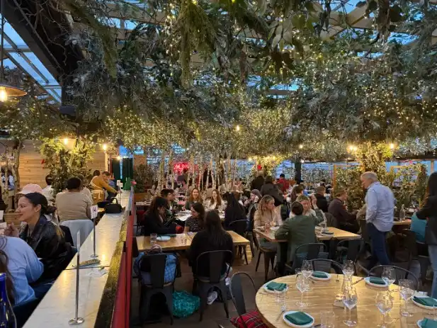 New York City Indoor Rooftop Alpina in Eataly.