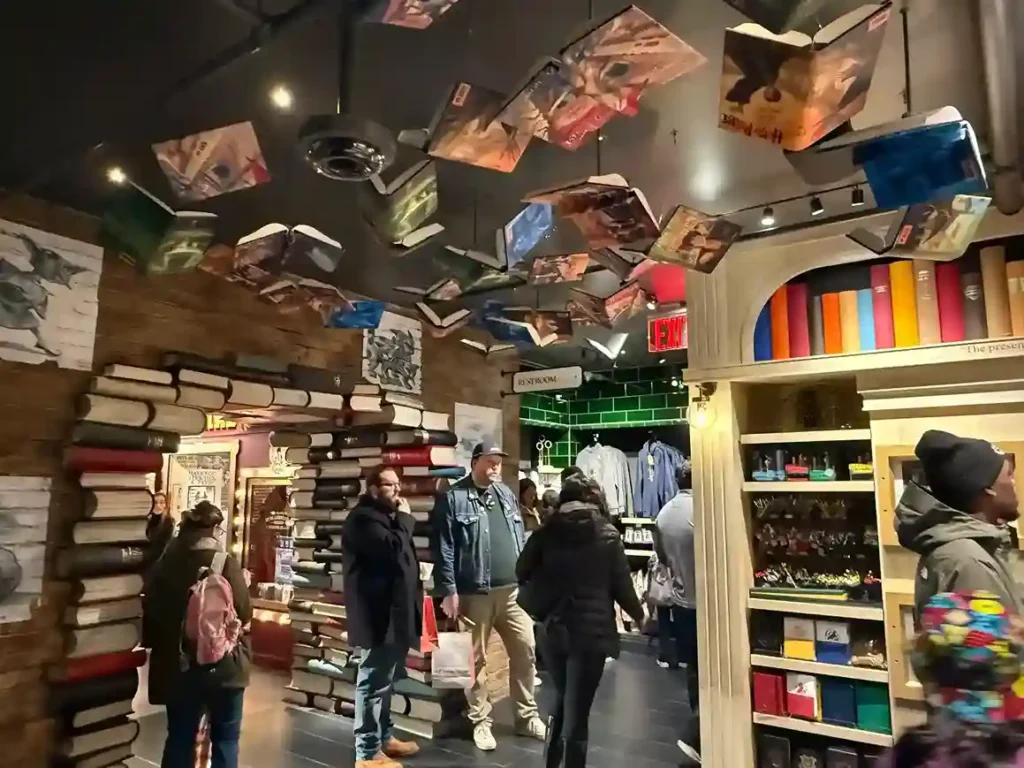 This is in the Harry Potter NYC Store - Cressida's Flying Books. So cool to see.