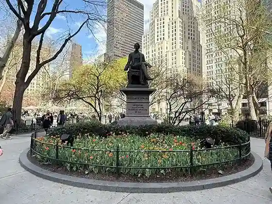 Madison Square Park in the Flatiron District in NYC.