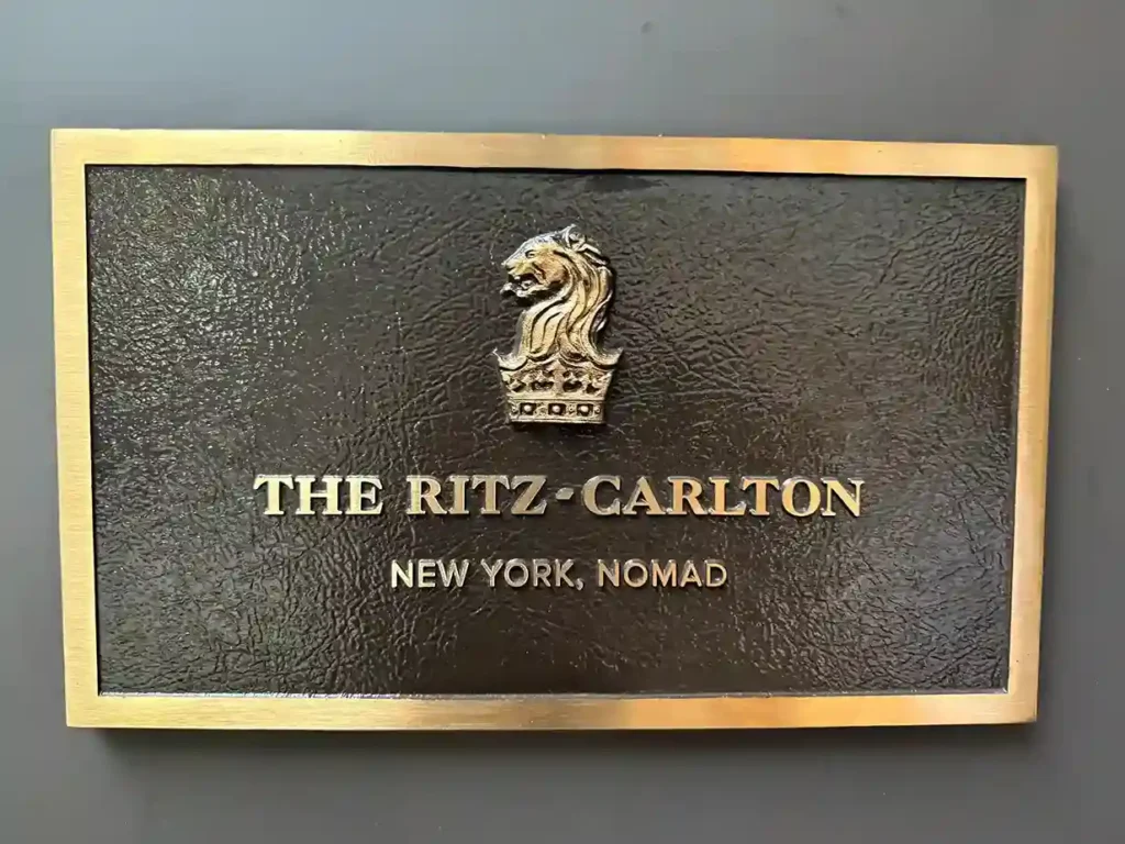 Outside The Ritz Carlton in the Flatiron.