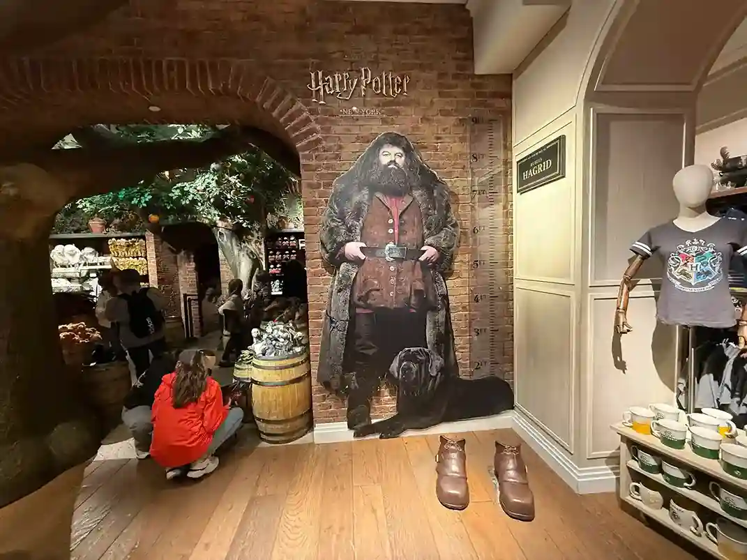Touring the Harry Potter Store in the Flatiron District in NYC.