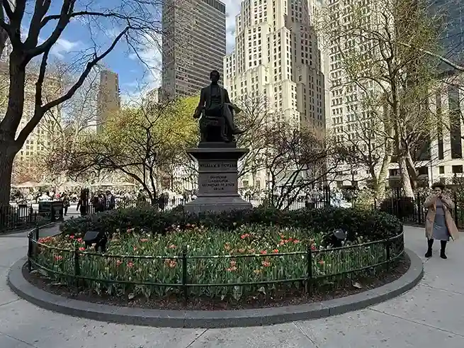 Madison Square Park NYC: I took a picture on the south end of the park which is of William Henry Seward.