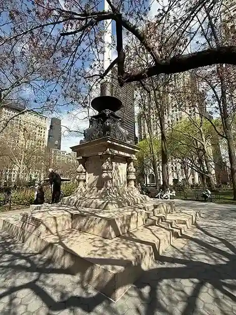 Photo I took of the West entrance to Madison Square Park NYC