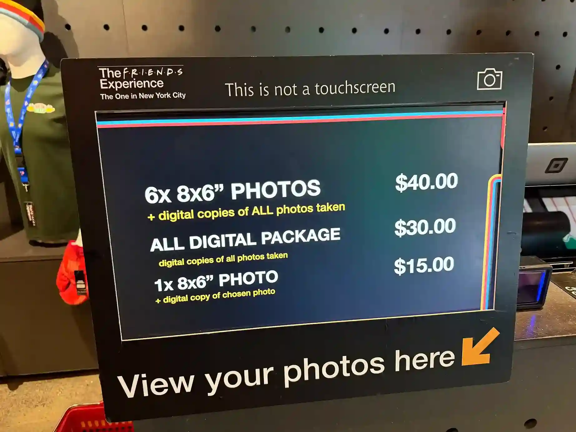 Friends Experience NYC: Prices for Phots