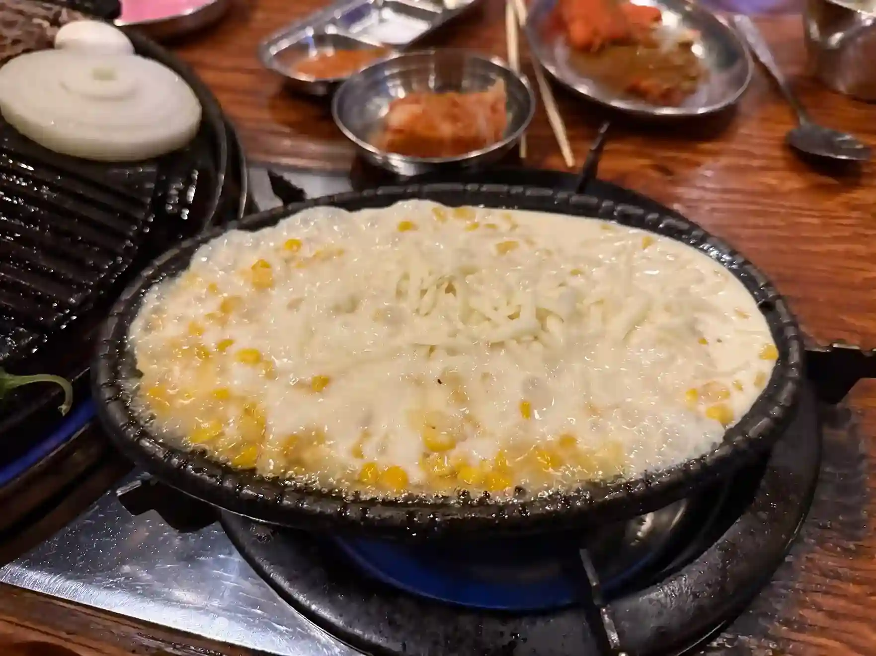 Best Restaurants in Koreatown NYC: We ordered corn and cheese and is one of my favorites.