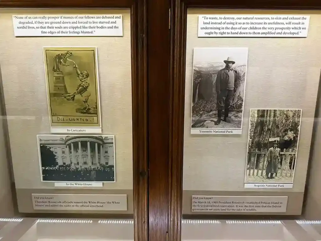 Theodore Roosevelt Birthplace: Photos taken by me inside the museum.