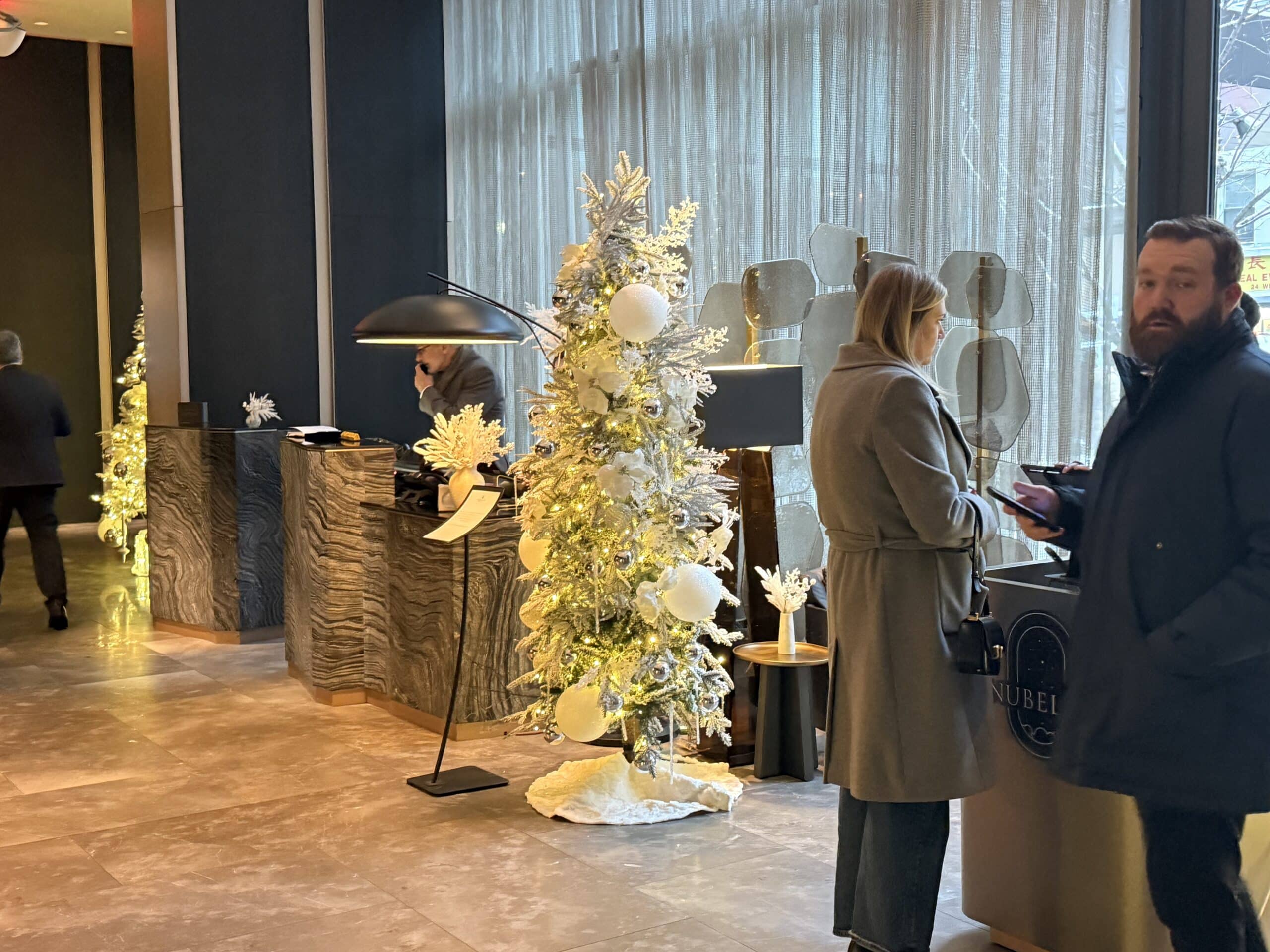 Luxury Hotels Near Flatiron: The Ritz-Carlton New York in the Flatiron District near my house in the lobby.