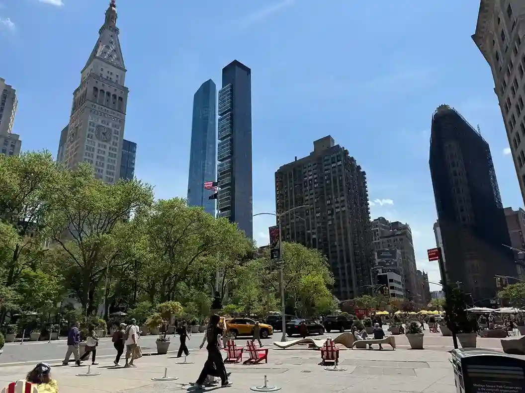 Flatiron Hotels: View of the Clocktower in the Flatiron District, my home.