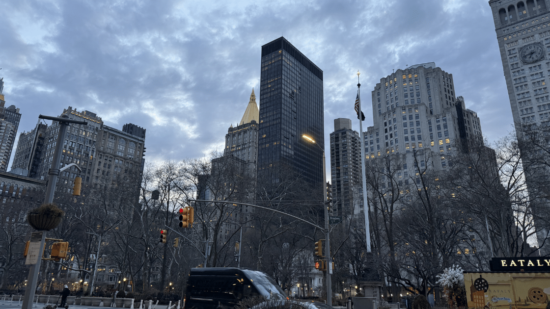 View of the Flatiron District taken near Eataly and close to a great building to live at the Madison Square Park Tower Condominium