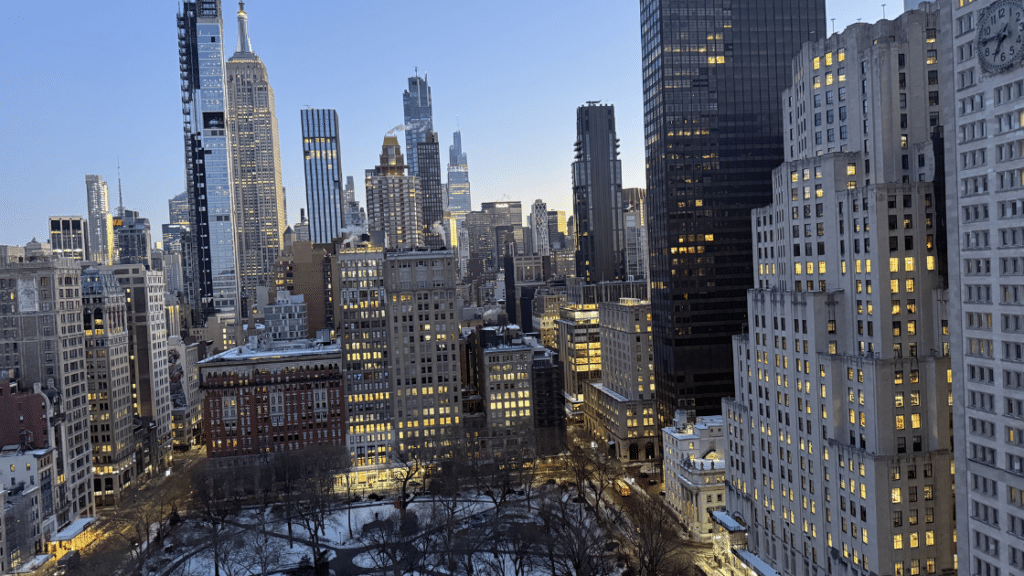 View toward the Empire State Building from Flatiron District, near a great place to live in The Pell Building Condomimium.