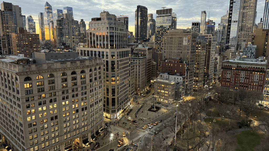 View from above of Eataly, not to far from 12 West 17th Street Co-op.