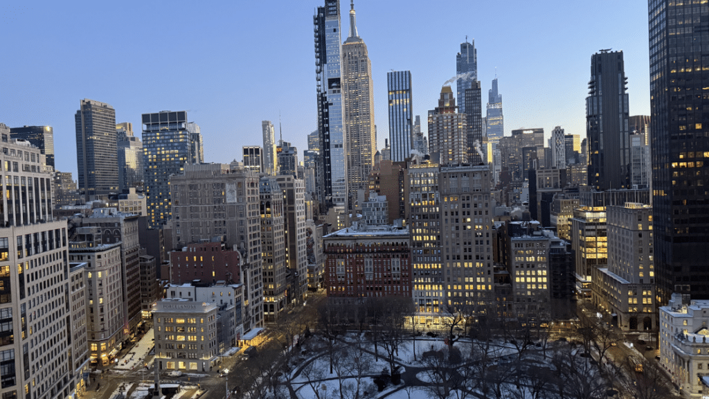 View of the Empire State from the Flatiron District, home of the Sky House Condominium.