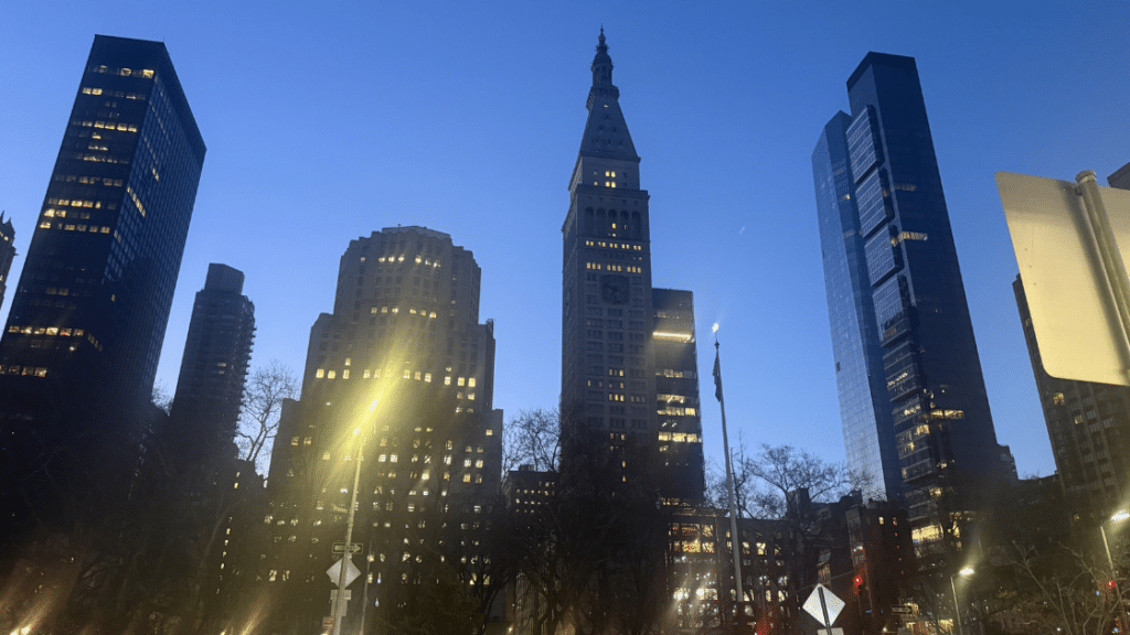 Photo of the Flatiron District, home to the St James Building